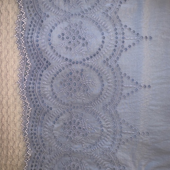 Light Blue Beautiful Stories Embroidered Top - Picture 3 of 4